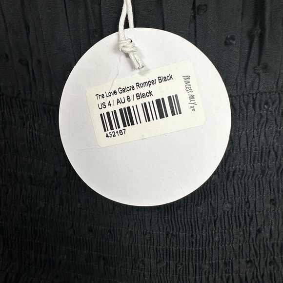 NWT The Love Galore Romper Black Ruffled Princess Polly - Picture 9 of 13